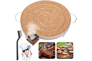 LIHAO Générateur de Fumée Froide pour Barbecue Fumoir Viande et Poisson, Fumoir a Froid avec Brosse Nettoyage Grille Barbecue en Acier Inoxydable