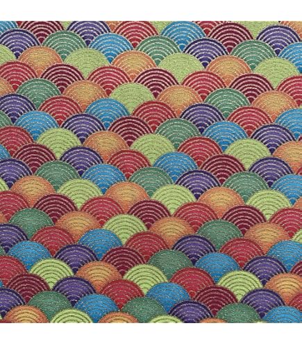 Jukway 1 x LfM katoenen stof, per meter, breedte 145 cm, 100% katoen, om te naaien, gouden bronzer, per meter, katoen, quiltpatroon, doe-het-zelf decoratie (blauw