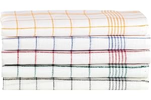 ‎PREMIUMSHOP321 Kracht 3er Pack Geschirrtücher/Gläsertücher Reinleinen 50x70 Karo 2-262-18 weiß/grau