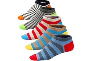 Ueither Calcetines Estampados Hombre Casuales Divertidos Calcetines Corto de Colores con Algodón Fino 39-46