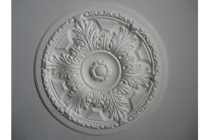AROIJUN Ceiling Rose Polystyrene Lightweight - 'Country Splendour' 445mm