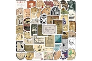 TACOMEXI Autocollants la magie 50 pcs, Autocollants pour Ordinateur Portable Bombe Vinyle Autocollants Pack pour Auto Bagages Skateboard Moto Decal pour Adolescents Adultes