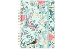 ARTFAN Diary 2026 - A5 Diary 2026 Week to View, Jan. 2026 to Dec. 2026, with Twin-Wire Binding, Beautiful Hardcover, Back Pocket, 21.5 x15.5 x1.5 cm