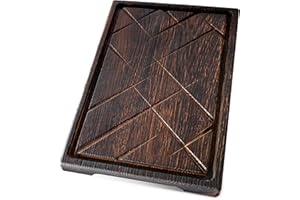 ‎TESLYAR TESLYAR Deska do serwowania steków z drewna dębowego 30 x 20 cm (średnia) – płyta do serwowania steków/deska do krojenia z litego drewna / deska drewniana / deska do jedzenia z drewna i przybory