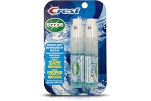 Crest Brume d'haleine avec portée Menthe poivrée longue durée 2 bouteilles de 7 ml