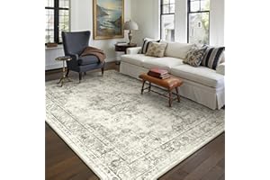 PureCozy Tappeto Salotto Moderno, Tappeti Camera Da Letto, 160x230 cm Tappeto Vintage Corridoio Antiscivolo Lavabile Pelo Corto per Cucina, Soggiorno, Ufficio, Interno,Marrone Grigiastro