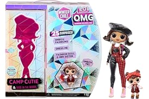 L.O.L. Surprise! OMG Winter Chill Camp Cutie Modepuppe und Babe in The Woods Puppe mit 25 Überraschungen