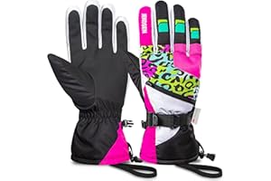 Beyond Your Thoughts Winter Ski Gloves, 3M Thinsulate Warmth Touchscreen Waterproof Thermal Gloves, Ideal for Women and Men in Skiing, Snowmobiling and Winter Hiking
