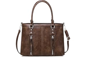 sqlp Henkeltaschen Damen Leder Groß Kapazität Shopper Tasche Damen Student Schultasche Arbeit Handtasche für Damen Schultertaschen Weich Umhängetasche