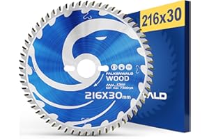 FALKENWALD® lame de scie 216 x 30 mm en carbure de 60 dents, compatible avec Metabo KGS 216 M, Bosch GCM 8 SDE, PCM 8S scie à onglet, pour le bois et matériaux composites