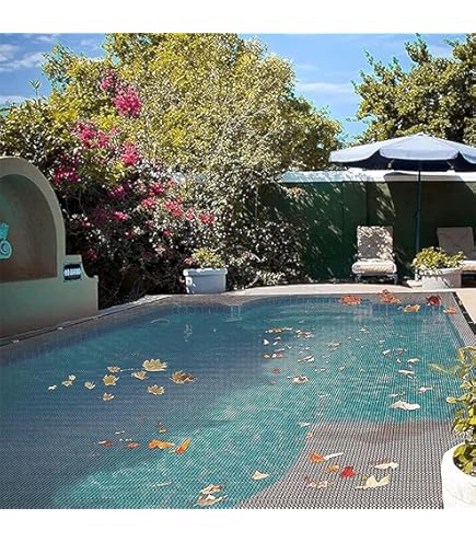 Filet De Protection Pour Piscine 5x6 M - Anti-Feuilles, Protection Solaire, Polyéthylène