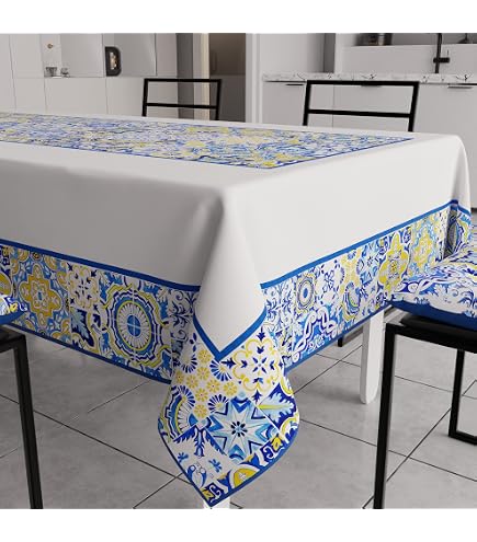 Tovaglia Rettangolare ABAKUHAUS Con Tavola Periodica - 140x200 Cm, In Poliestere, Multicolore, Impermeabile E Antimacchia