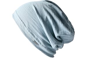 CHARM Czapka dla Mężczyźn i Kobiet na Lato 100% Bawełna - Uniseks Lekka Cienka Długa Typu Slouchy Beanie Do Chemioterapia Rak Oddychająca Antyalergenowa