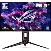 ASUS ROG Swift PG27AQDP 26.5 OLED Gaming 2K Freesync Premium 2560x1440 0.03ms 480hz DP HDMI USB VESA HDR 400 Siyah, 99% DCI-P