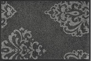 wash+dry Fußmatte, Lucia grey 40x60 cm, innen und außen, waschbar