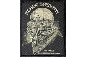 DIREKT LIEFERBAR - INNERHALB VON 48 STUNDEN WIRD VON UNS VERSENDET. DIRECTLY AVAILABLE BLACK SABBATH Aufnäher US TOUR ´78 Patch gewebt 8 x 10 cm