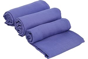 ‎URBAN KANGA Urban Kanga Musselin Tuch 70 X 70 cm Mulltücher Spucktücher Ökotex für Baby - 3er-Pack (Iris)