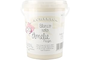 Amelie Prager 1L/03 Pintura Acrílica, Blanco Roto, 1000 ml
