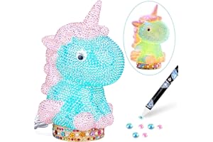 HapagToy Einhorn Geschenke für Mädchen, Basteln Einhorn Diamond Bastelset für Kinder, Mädchen Spielzeug für Kinder 6 7 8 9 10 Jahre, Weihnachten Geburtstag Geschenke für Mädchen