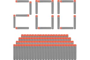 VCOSTORE Balas Nerf - 200 Piezas Dardos Nerf Balas Pistola Nerf Dart Bullets Refill Darts Accesorios para Nerf para N-Strike Elite Blasters Series