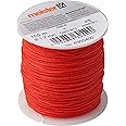 Meister Maurerschnur rot - 100 m Länge - Ø 1,7 mm - Polyethylen geflochten - Knotenfest - Reißfest & Belastbar - Auf Spule / 