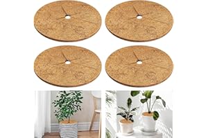 OAHAO 4 Stück Kokosmatten,Natürliche Kokosfasermatte für Pflanzenschutz und Winterschutz,Nachhaltiger Frostschutz und Kälteschutz für Ihre Pflanzen,Schutz vor Nässe, Frost (40CM)