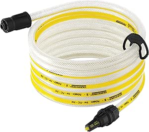Kärcher 26431000 5 m Suction Hose and Filter for Pressure Washer Accessory, White, Yellow