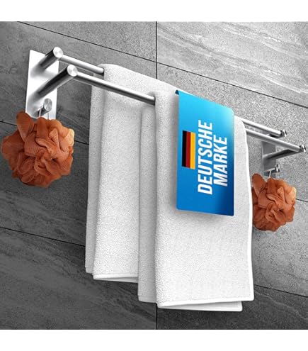 Handtuchstange Mit Saugnäpfen Verstellbar 30-60cm - Ohne Bohren Für Bad & Küche