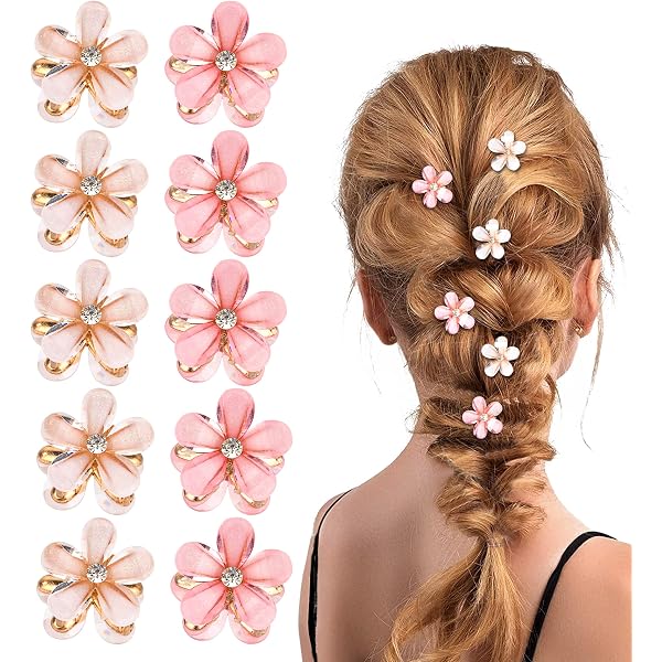 SuPoo 40 Mini-Haarspangen Mit Blumen & Schmetterlingen – Kleine Haarklammern Für Mädchen