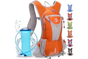 WLZP Mochila de hidratación con 2L Bolsa de Agua, Impermeable y Transpirable Vejiga de Agua Mochila el esquí, Funcionamiento, Senderismo, Ciclismo