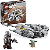 LEGO 75363 Star Wars Microfighter: Caza Estelar N-1 de The Mandalorian, Vehículo a Microescala del Libro de Boba Fett con Fig