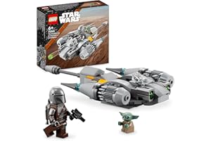 LEGO 75363 Star Wars Microfighter Chasseur N-1 du Mandalorien, Jouet de Construction, Le Livre de Boba Fett, Véhicule avec Figurine Grogu Bébé Yoda, Cadeau pour Enfants, Garçons, Filles Dès 6 Ans