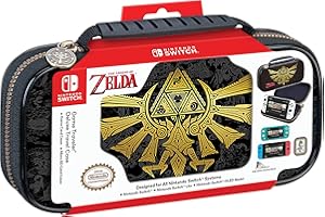 RDS INDUSTRIES, INC Game Traveler Zelda Nintendo Switch Case - Switch OLED Hülle für Switch OLED & Switch, Verstellbarer Ständer & Bonusspielhüllen, Deluxe-Tragegriff, lizenzierte Nintendo Switch Game Case