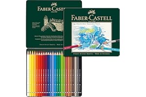 ‎FABER-CASTELL Faber-Castell 117524 Albrecht Dürer Aquarellstifte, Set mit 24 Aquarell Stiften mit dicken 3,8-mm-Minen, Holzstifte mit wasserlöslichen Pigmenten
