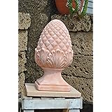 Kunert-Keramik Pinienzapfen,neues Modell,Terracotta,hell,frostfest,41cm