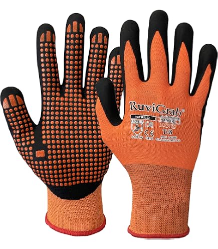 ATG 42-848/09 MaxiFlex Endurance Handschuh mit AD-APT Technologie, Strickbund, Beschichtete Handinnenfläche, 1.0mm Handflächendicke, 23cm Länge, Schwarz/Orange, Größe 09 bei Günstiger Preis