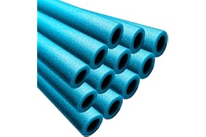 Clever Leon 12 x ochronna pianka do trampolin 92 cm, tuleje piankowe na 6 słupków, osłonki na rury niebieskie lub szare, uniwersalne osłony do trampoliny ogrodowej podwórkowej