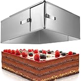 4smile Adjustable Rectangular Mould &ndash; Professional Extra Tall Model &ndash; Made of Durable Stainless Steel