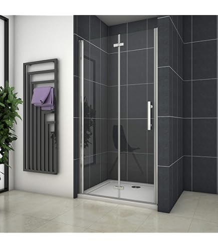 Home Deluxe Duschabtrennung LAVEA - Milchglas 90x195 Cm Mit Soft-Close