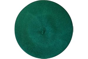 Central Chic Women's Quality Beret Hat 100% Wool French Beret Winter Autumn Hat Ladies | Girls Hats One Size Fits All In Black, Red, Cream, White, Grey, Pink, Purple, Green