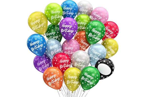 Ballon Anniversaire 15 Pièces • Made in EU • BIO Premium • 100% Latex Naturel • Ø32cm • Happy Birthday Décoration