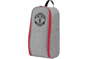 FOCO Offiziell lizenzierte Manchester United FC Graue Mono-Fußballschuhtasche, Manchester United FC, Einheitsgröße, Graues Mono