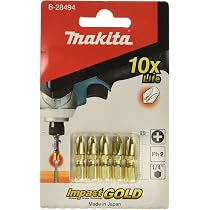 Makita PH2-25 Torsionsbits – 2 Stück, Robuster Schraubaufsatz Für Holz