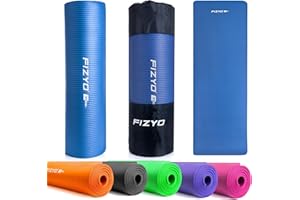 FIZYO Tapis de Yoga: Conçu pour Yoga, Gymnastique, Fitness & Récupération | Fabriqué en Mousse NBR & Caoutchouc Synthétique | Dimensions: 183 x 61 x 1 cm