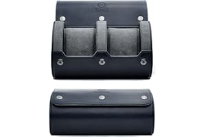 M MIRAGE LUXURY TRAVEL Etui na zegarek dla mężczyzn – etui podróżne na rolkę – organizer do przechowywania i ekspozycja – etui na zegarek Mirage, Pojedyncze etui na zegarek Espresso, small
