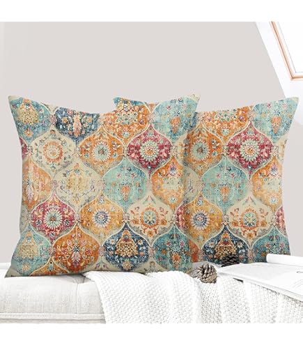 Xfrog Bloemen, boho, antislip, wasbaar tapijt, ultrazacht, antiek, lage