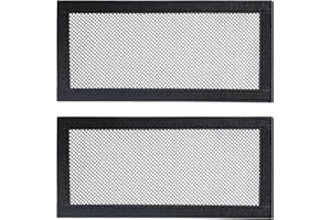 Sharelove for Tesla Model Y Model 3, 2pcs Car Under Seat Air Vent Cover, Honeycomb Grid Design, Closely Fit the Air Outlet Position, Non-Destructive Installation for Ventilation Grille Black 25x12cm