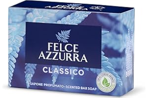 Felce Azzurra - Sapone Solido Classico Profumato 100% Naturale Ideale come Sapone Mani, Viso, Corpo, Detergente Idratante con Glicerina Vegetale, Saponetta Multiuso Nutriente, Saponette Profumate 100g
