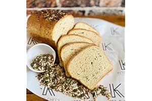 KETO CHEFS HAND CRAFTED LOW CARB FOODS Keto Chefs Ultra Low Carb Freshly Baked Keto Bread Sliced Multiseed Rustic loaf x 3 Loaves (600g Each)