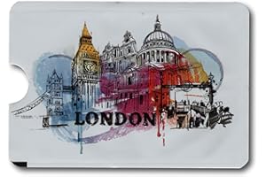 Minder® Designer Card RFID Blocking Anti Theft Secure Protector Sleeve Holder Wallet for Credit/Debit/ID/Oyster Cards - Prevent Fraud, Theft, Card Clash ~ As Seen On BBC (London)